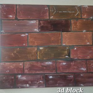 3D Blocks 20"×16"
